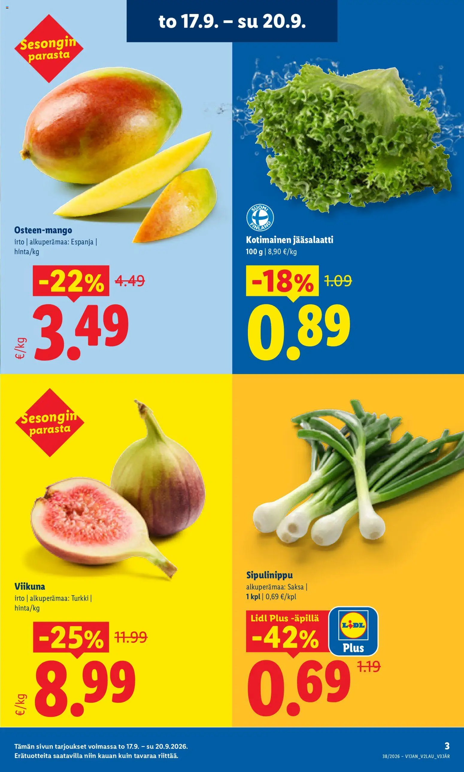 Lidl tarjoukset – voimassa 17/09/2026 alkaen | Sivu: 3