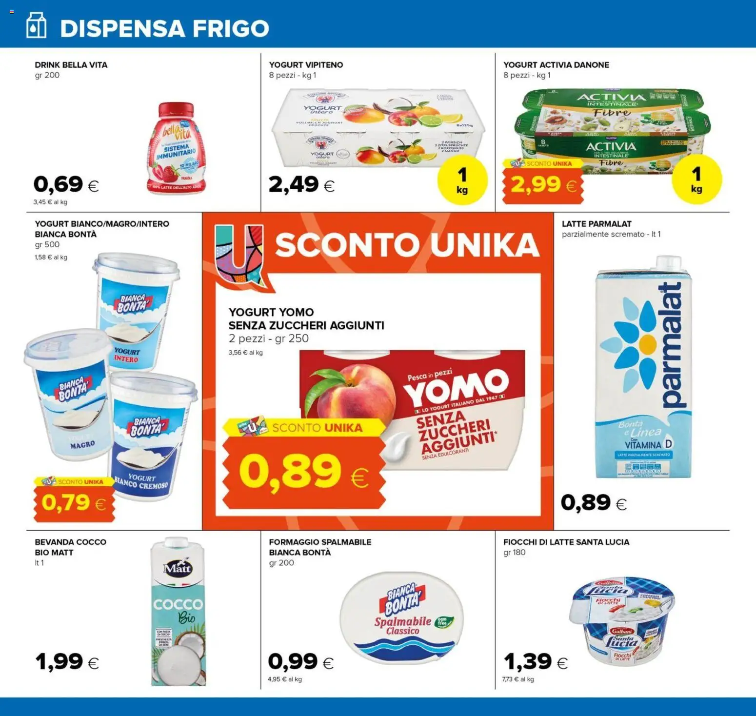 Volantino Oasi del 16/07/2026 | Pagina: 10 | Prodotti: Yogurt, Latte, Formaggio, Latte parzialmente scremato
