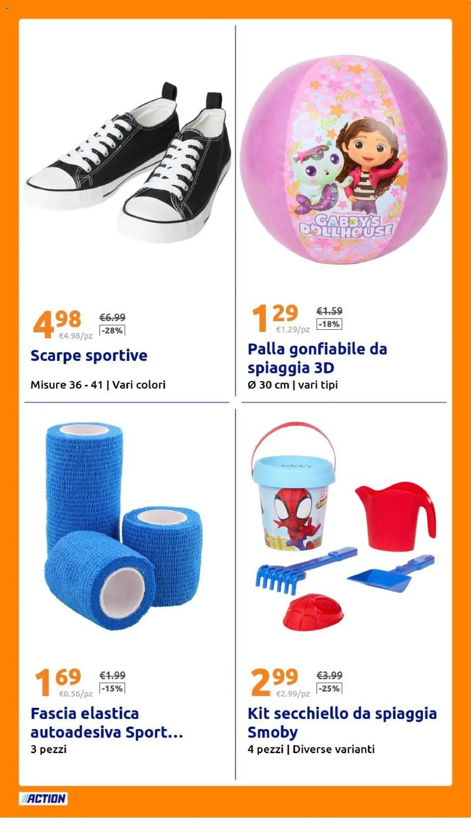 Volantino Action del 17.06.2026 | Pagina: 25 | Prodotti: Scarpe, Scarpe sportive