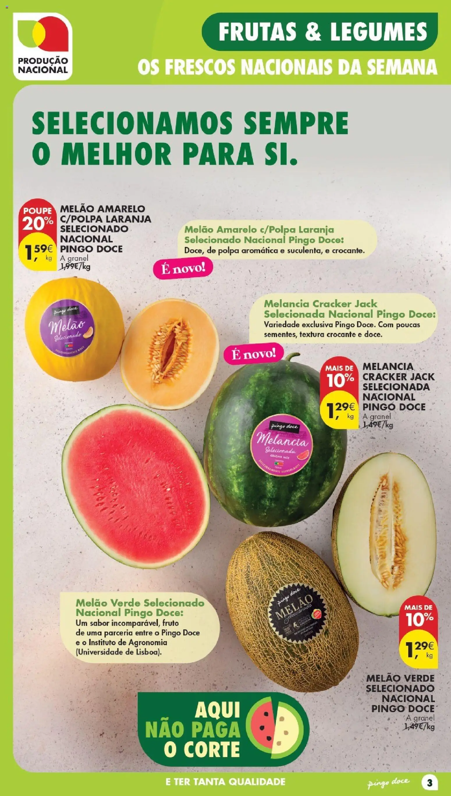 Pingo Doce Poupe Esta Semana Madeira │ válido de 28/07/2026 | Página: 3 | Produtos: Melancia, Melão