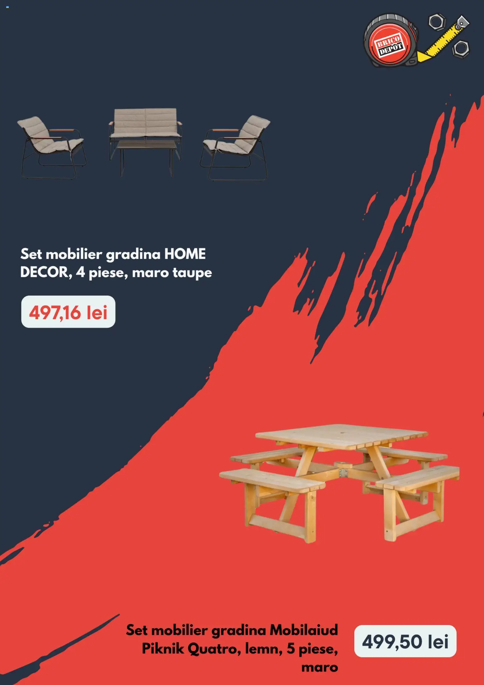 Noul catalog Brico Depot – valabil de la 20.08.2026 | Pagină: 2 | Produse: Gradina, Set Mobilier Grădină
