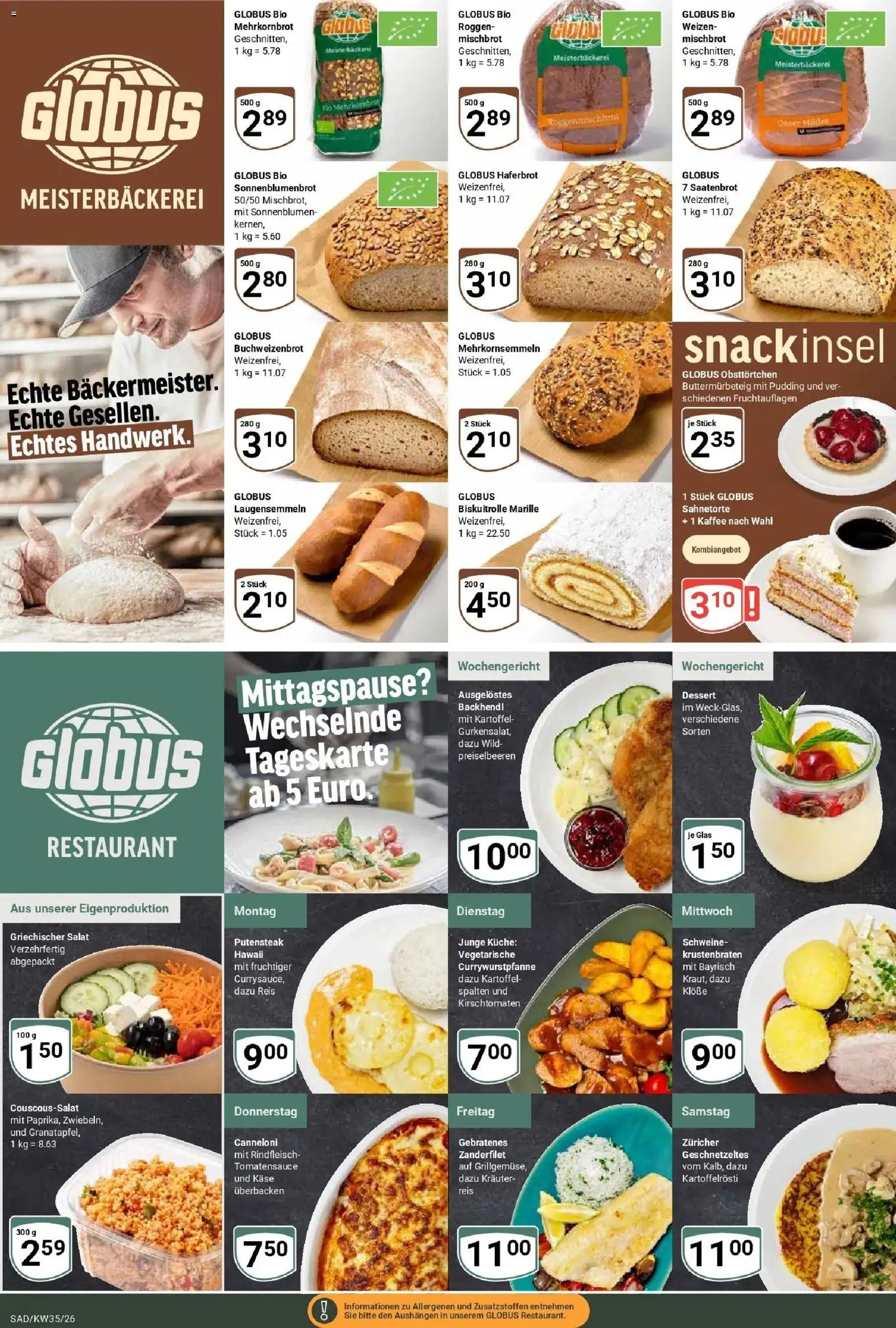 Globus Prospekt Schwandorf (ab 24.08.2026) » Angebote online | Seite: 7 | Produkte: Kaffee, Reis, Kirschtomaten, Salat