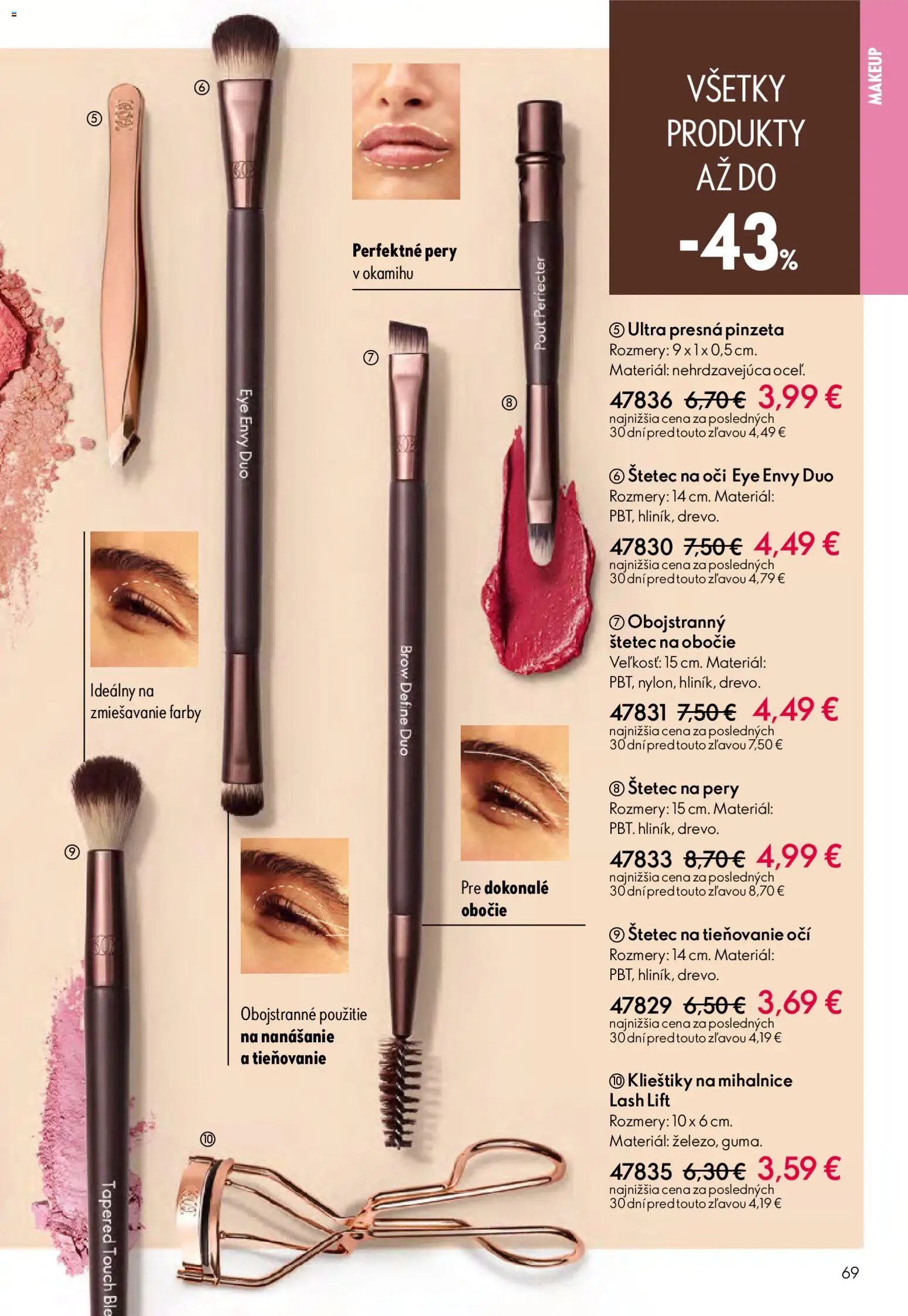Nové Oriflame akcie – leták je platný od 27.05.2026 | Strana: 69 | Produkty: Štetec