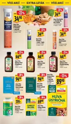 Náhled letáku Maxi Vita Exclusive Omega 3 forte+, 90 tablet od 28.10.2026 | Strana: 53 | Produkty: Hlíva ústřičná, Multivitamin, Tablet, Vitamíny