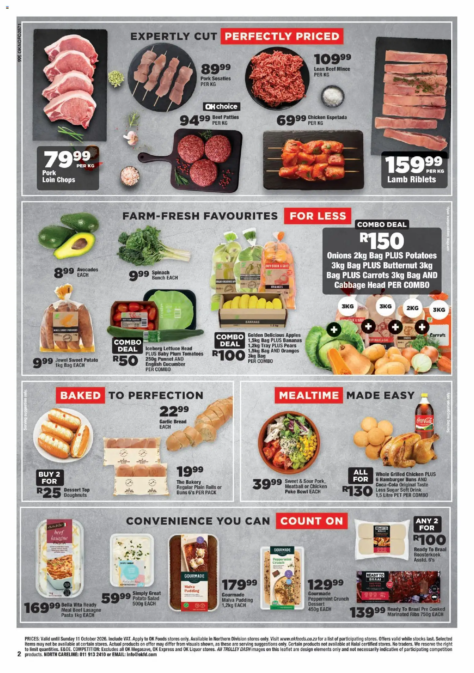 New OK Foods catalogue – valid from 23/09/2026 | Page: 2 | Products: Pears, Sweet potatoes, Carrots, Potatoes