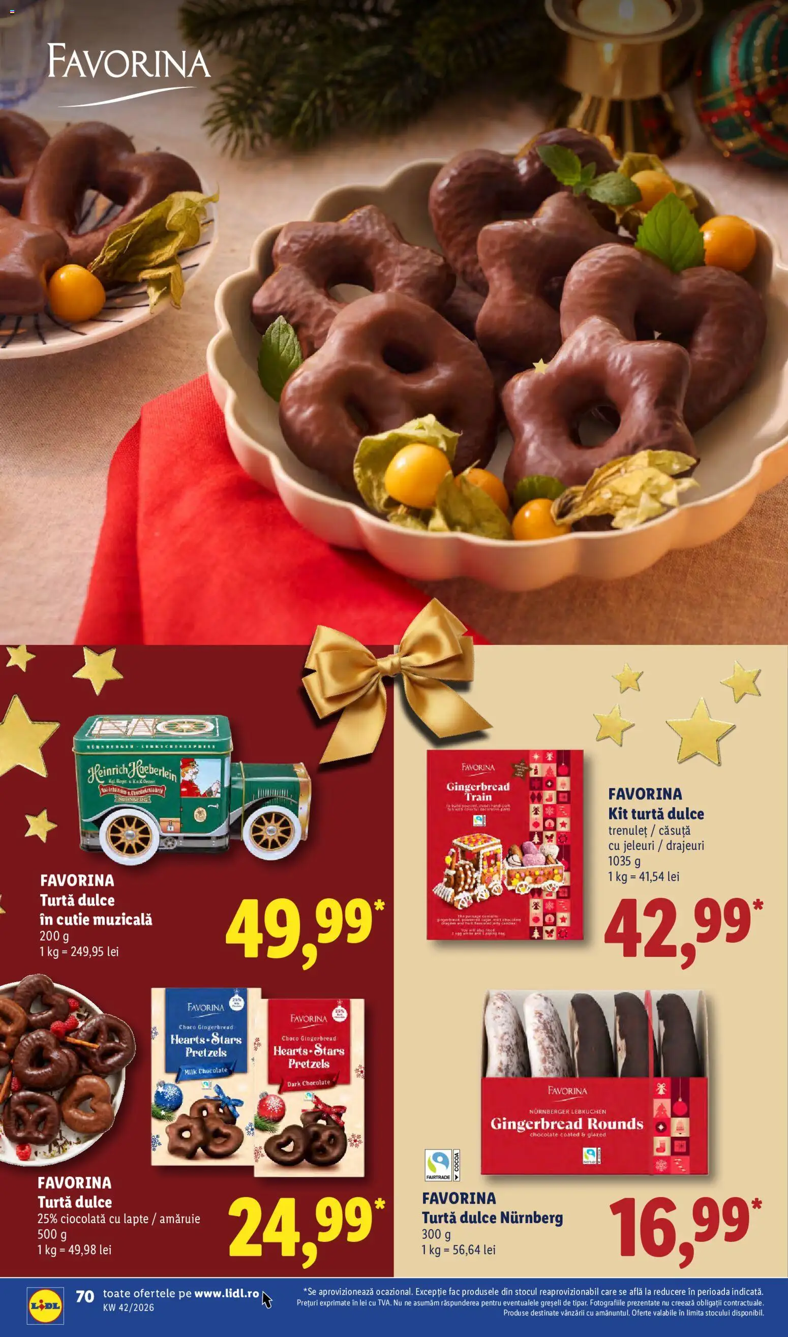 Noul catalog Lidl – valabil de la 12.10.2026 | Pagină: 70 | Produse: Casuta, Ciocolată, Turtă dulce, Jeleuri