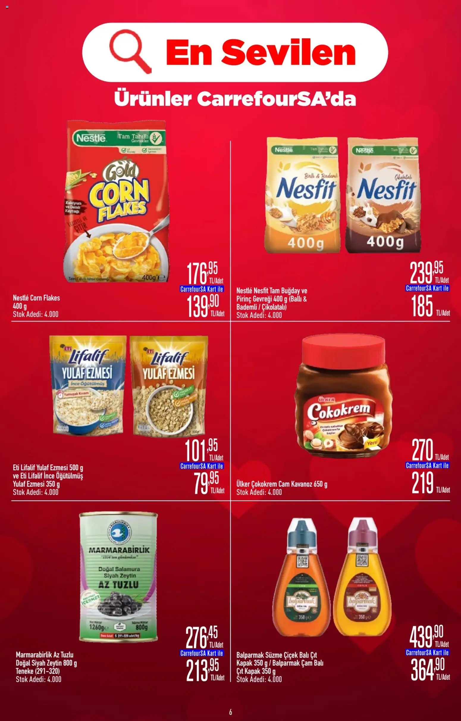CarrefourSA Katalog - 11.06.2026 tarihinden itibaren geçerlidir | Sayfa: 6 | Ürünler: Pirinç, Yulaf, Zeytin, Mısır