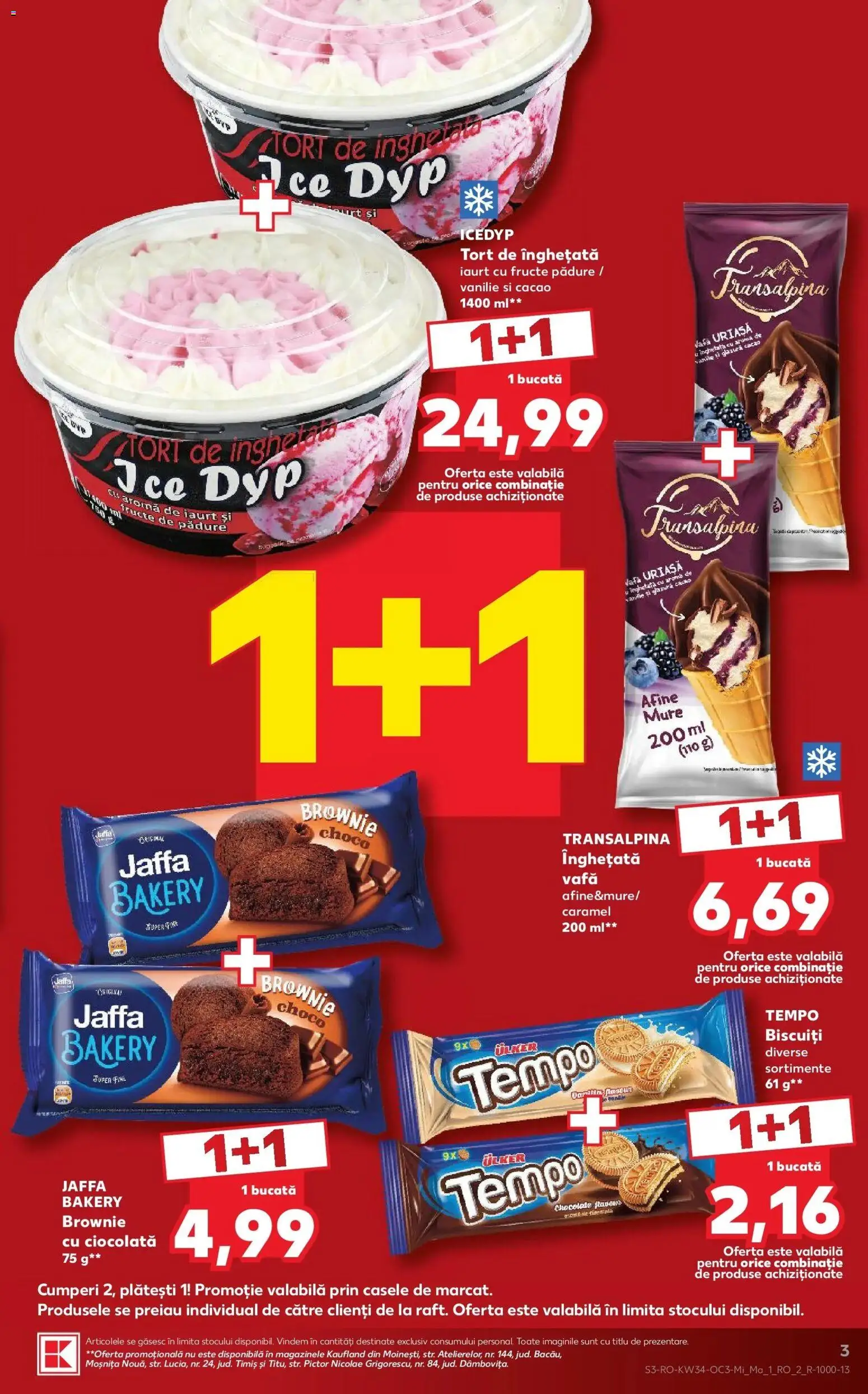 Kaufland Focșani 19.08.2026 - Revista si Oferta | Pagină: 3 | Produse: Afine, Iaurt, Înghețată, Fructe