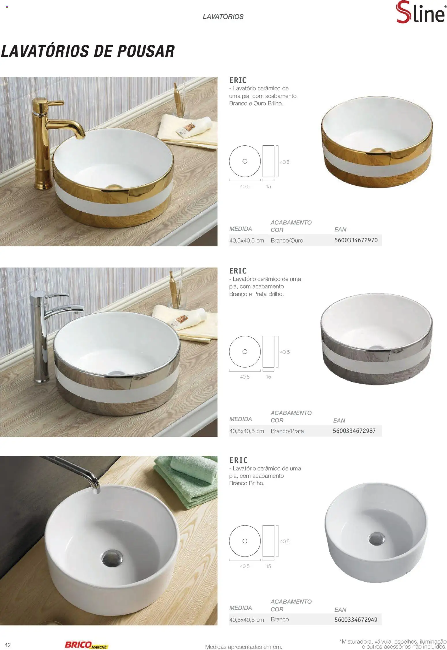 BricoMarché Catálogo de Inspiração Banho │ válido de 15.06.2026 | Página: 42 | Produtos: Lavatório