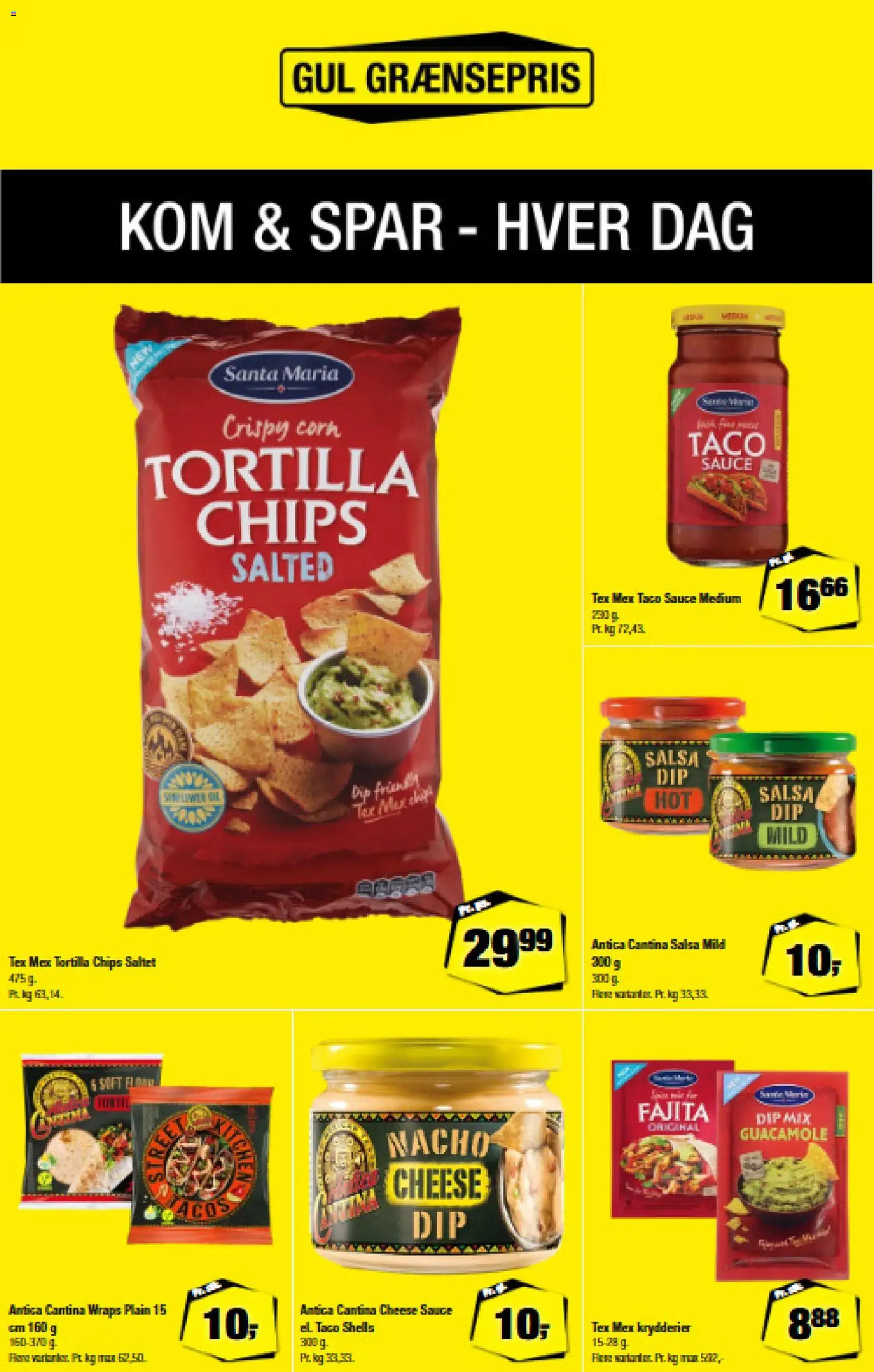 Calle tilbudsavis – gyldig fra 05/08/2026 | Side: 3 | Produkter: Chips, Salsa, Taco, Guacamole