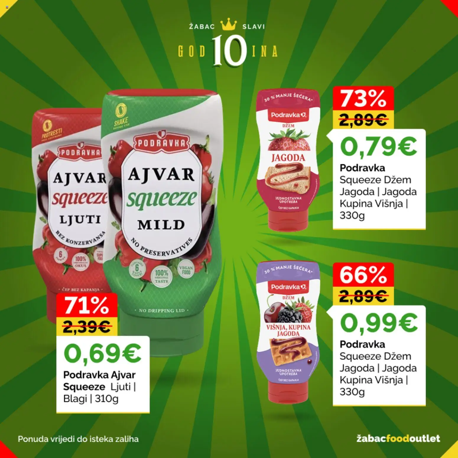 Žabac katalog | vrijedi od 01.06.2026 | Stranica: 8 | Proizvodi: Podravka, Ajvar, Džem