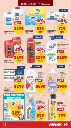 PENNY akciós újság - amely érvényes a következő dátumtól: 2026.08.27. | Oldal: 23 | Termékek: Toalettpapír, Head & Shoulders, Stift, Gél