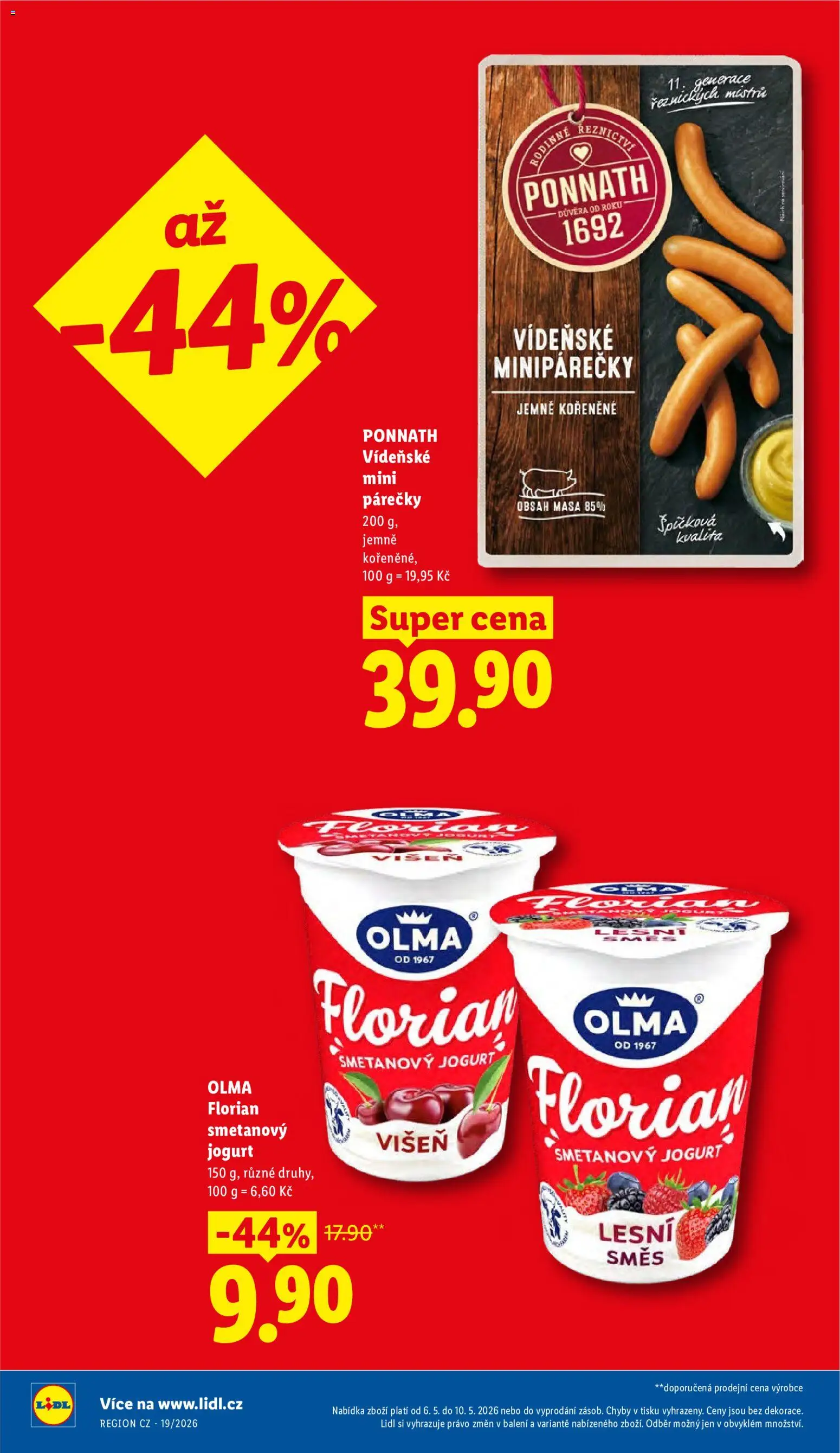 Lidl leták od 06.05.2026 | Strana: 6 | Produkty: Smetanový jogurt, Jogurt