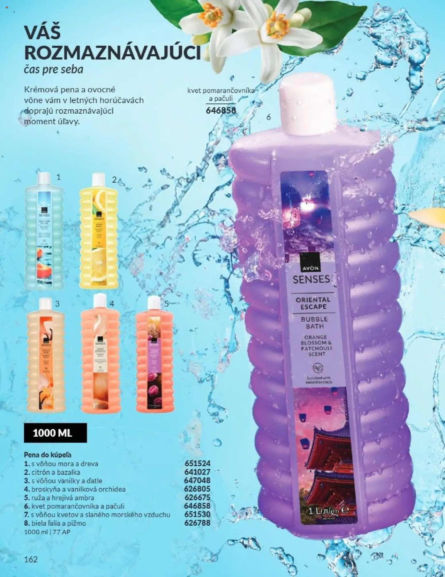 Nové Avon akcie – leták je platný od 01.07.2026 | Strana: 161 | Produkty: Pena do kúpeľa, Orchidea, Pena