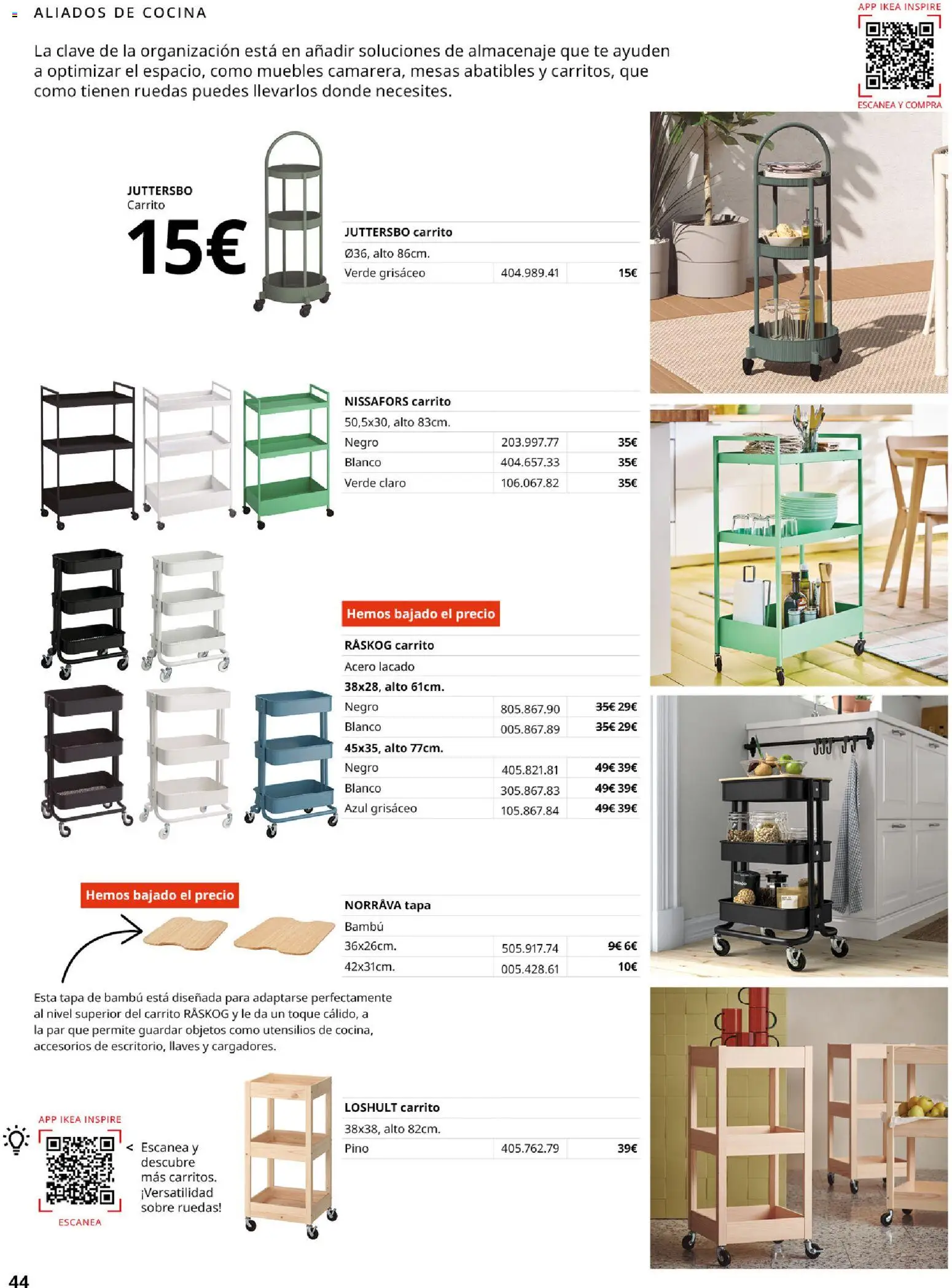 Catálogo IKEA Cocinas │ válido desde el 01/02/2026 | Página: 44 | Productos: Té, Muebles, Cocina, Almacenaje