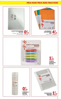 Hyper U - Prévisualisation de Hyper U - Les prix bas de la semaine valide à partir de 18/08/2026 | Page: 5 | Produits: Correcteur, Cahier, Couverture