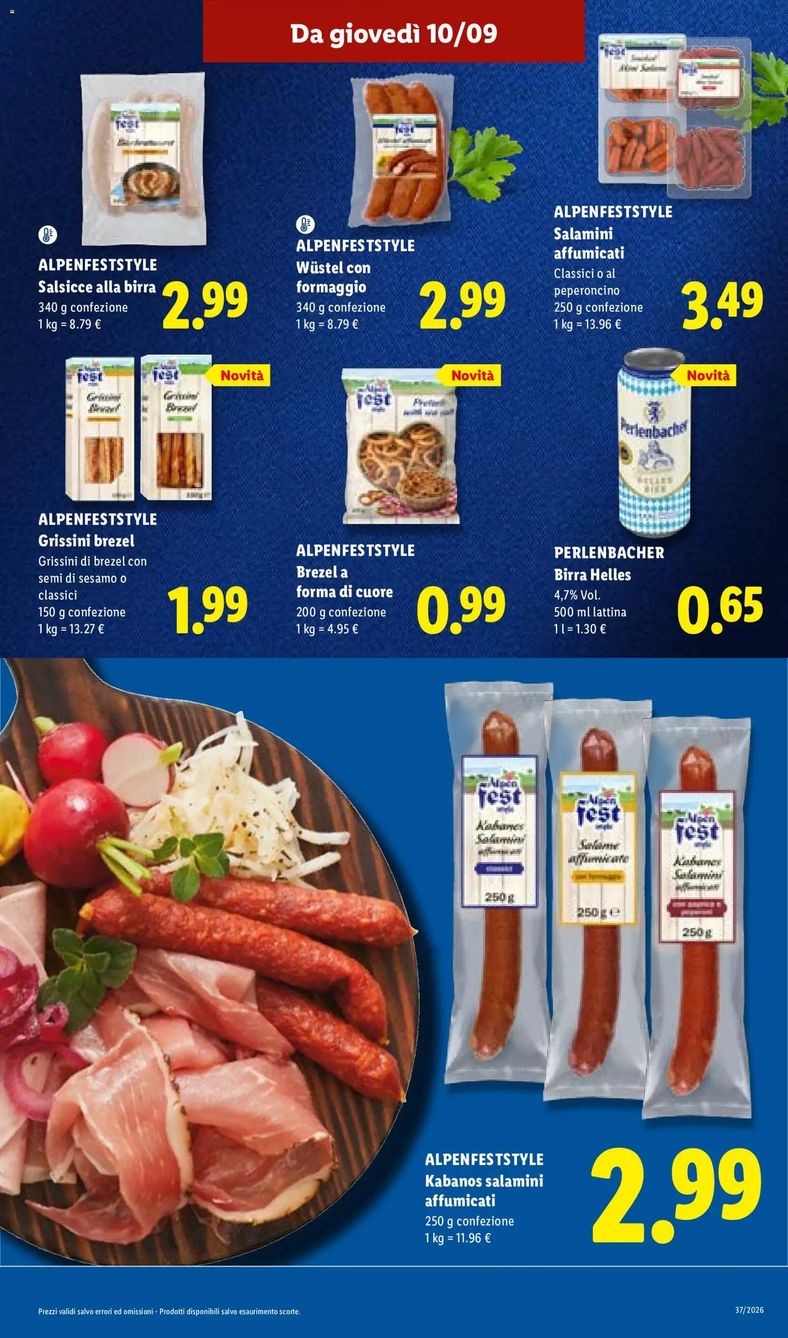 Volantino Lidl del 10/09/2026 | Pagina: 23 | Prodotti: Semi di sesamo, Peperoncino, Sesamo, Salsicce