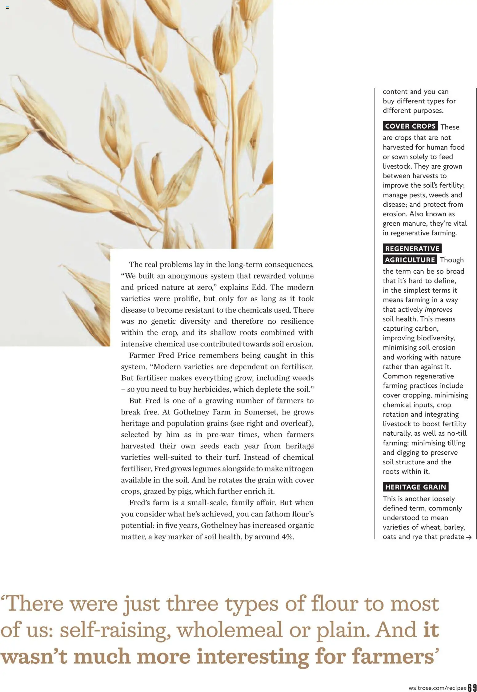 {H1} | Page: 69 | Products: Soil, Flour, Fertiliser, Oats