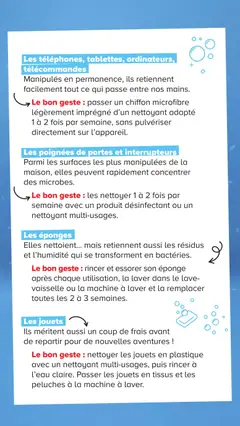 Carrefour - Prévisualisation de Les poignées de portes et interrupteurs, Parmi les surfaces les plus manipulées de la maison, elles peuvent rapidement concentrer des microbes. valide à partir de 01/09/2026 | Page: 9
