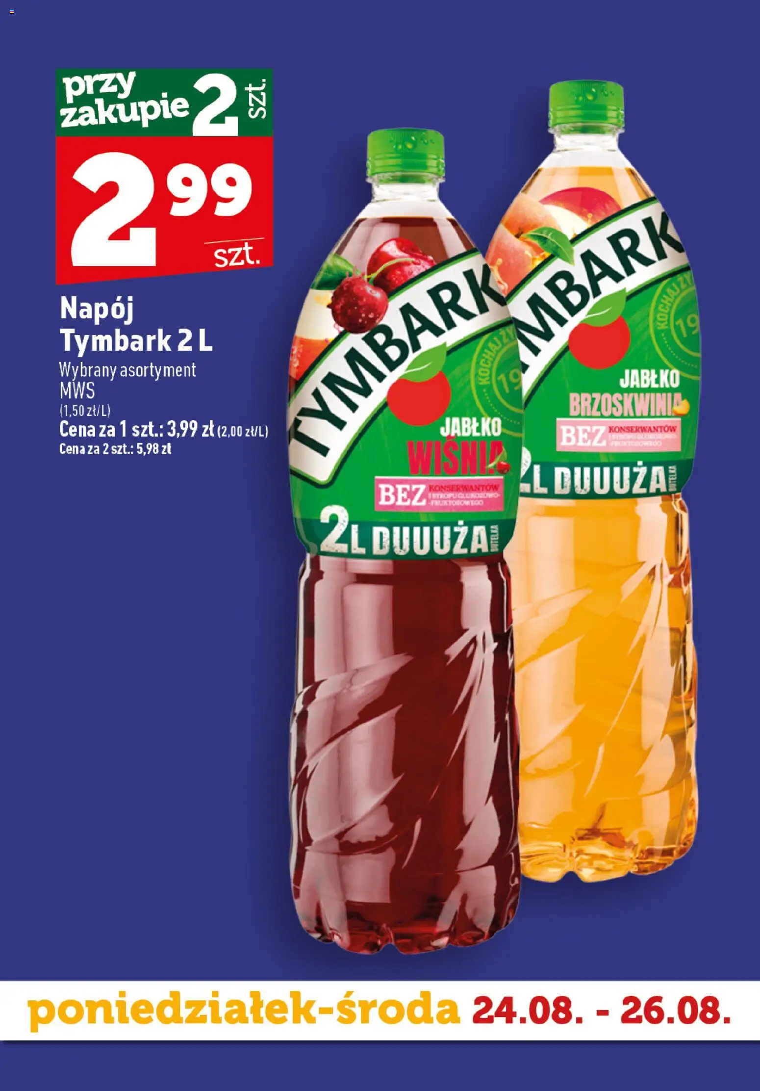 Topaz gazetka - Superstart tygodnia od 24.08.2026 | Strona: 6 | Produkty: Tymbark