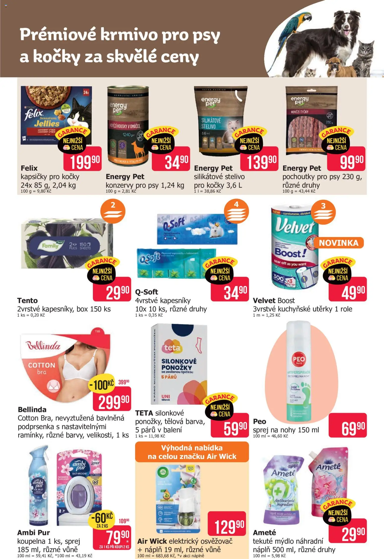 TETA Drogerie leták od 13.08.2026 | Strana: 14 | Produkty: Felix, Ponožky, Kuchyňské utěrky, Koupelna