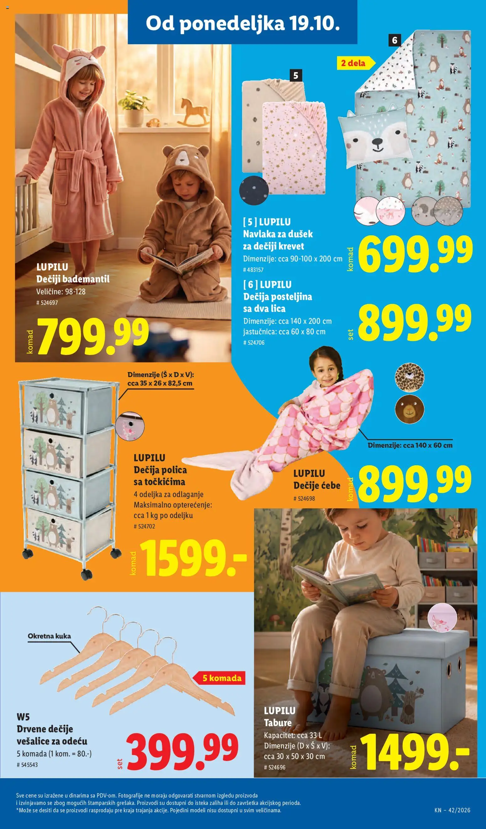 Lidl katalog - važi od 15.10.2026 | Strana: 97 | Proizvode: Krevet, Dušek, Ćebe, Polica
