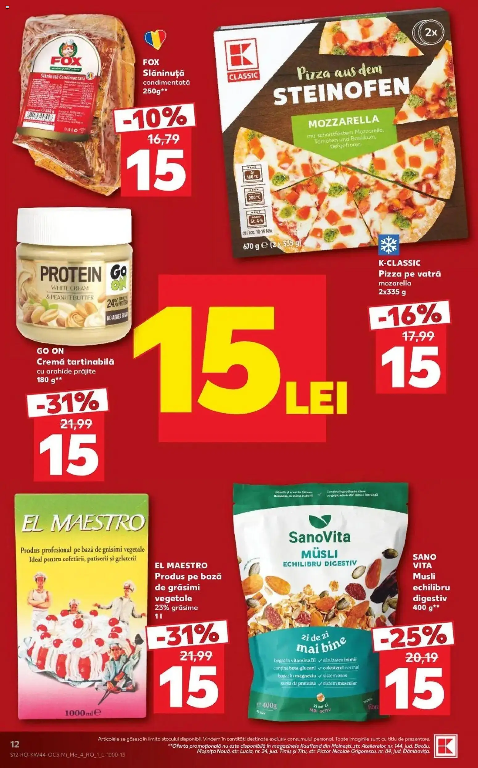 Kaufland Deva 28.10.2026 - Revista si Oferta | Pagină: 12 | Produse: Proteine, Arahide, Cremă, Cremă tartinabilă