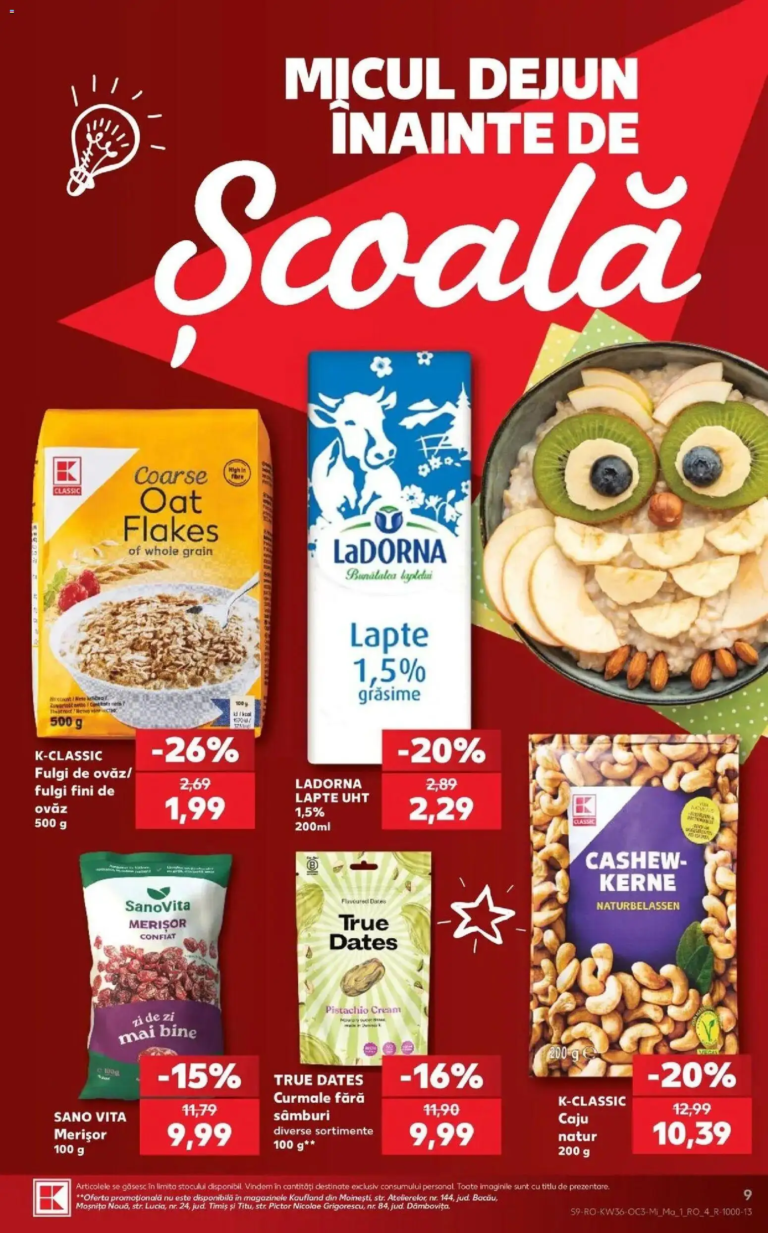 Kaufland Domnesti 02.09.2026 - Revista si Oferta | Pagină: 9 | Produse: Vită, Lapte, Fulgi, Curmale