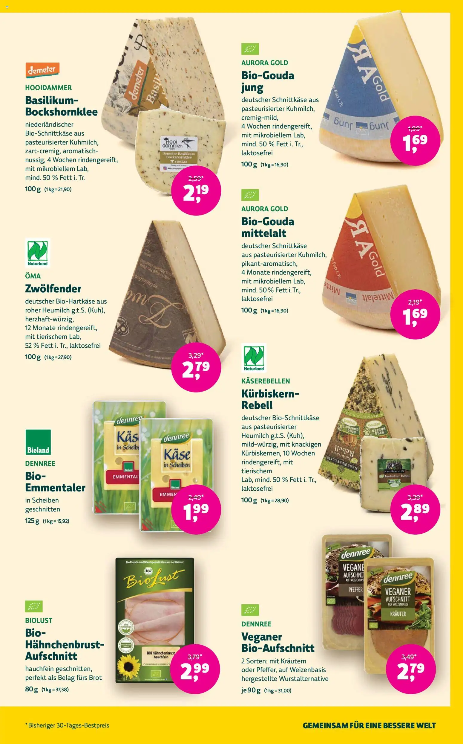 Denns BioMarkt Angebote gültig ab 12.08.2026 | Seite: 7 | Produkte: Pfeffer, Käse, Brot