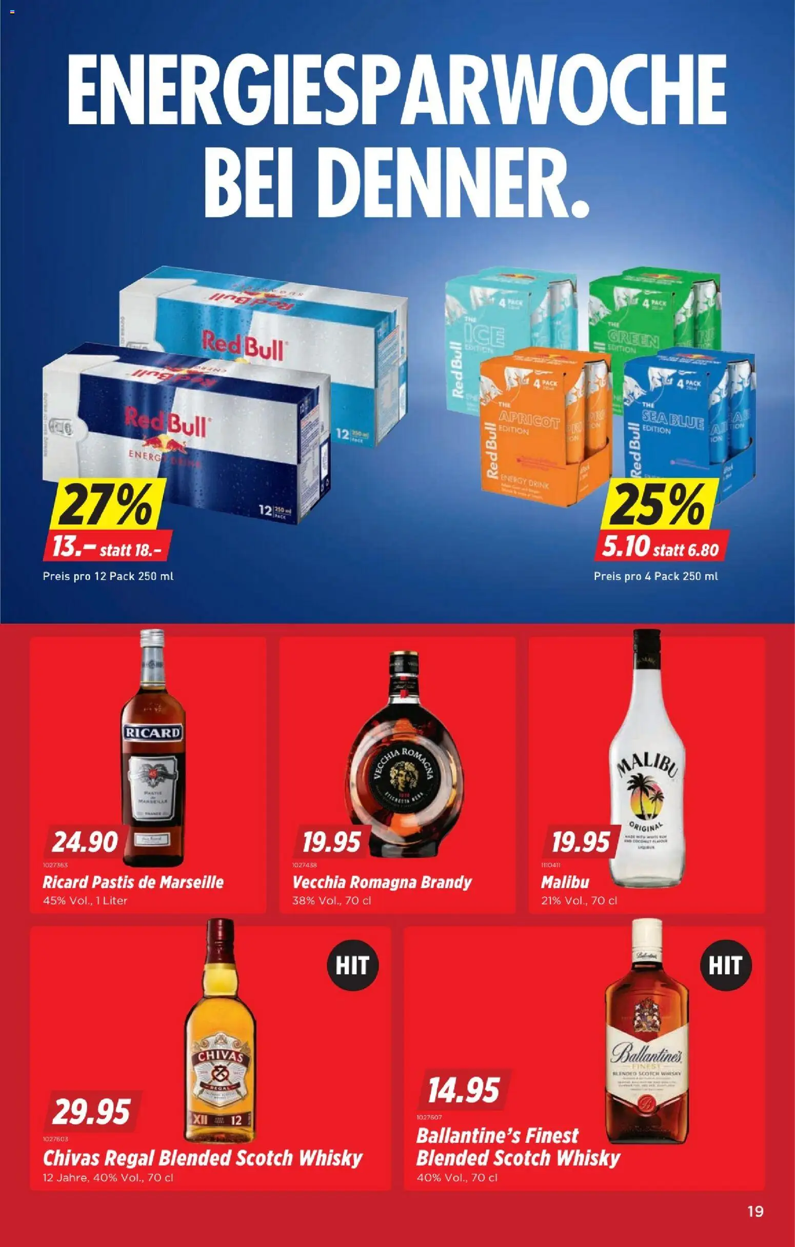 Denner aktionen – gültig ab 30.07.2026 | Seite: 19 | Produkte: Regal, Red bull