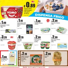 Anteprima del volantino Sì con Te volantino Market valido a partire dal 30/07/2026 | Pagina: 10 | Prodotti: Focaccia, Burro, Piadina, Mascarpone