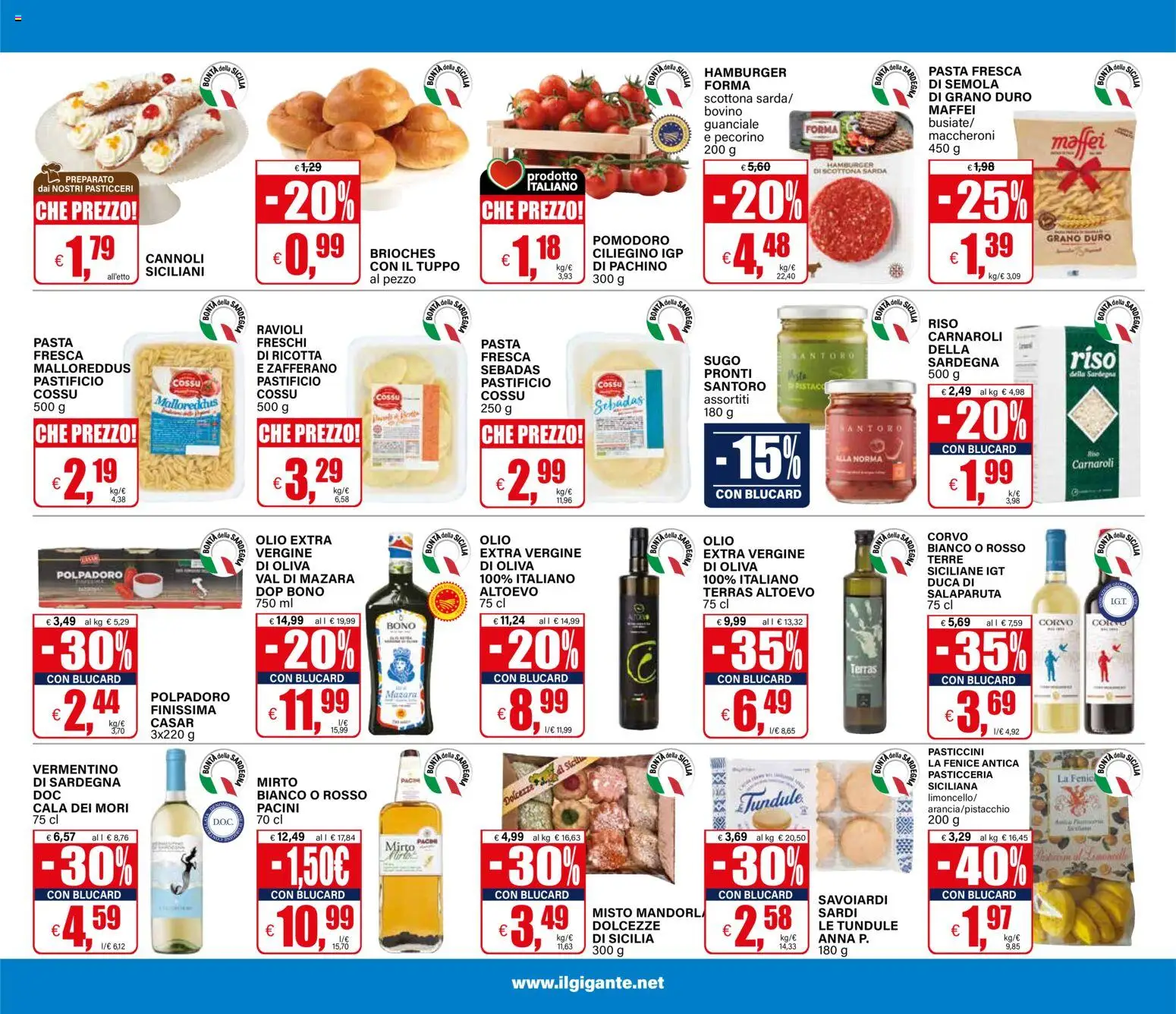 Volantino Il Gigante del 02/07/2026 | Pagina: 9 | Prodotti: Bovino, Olio, Savoiardi, Sugo