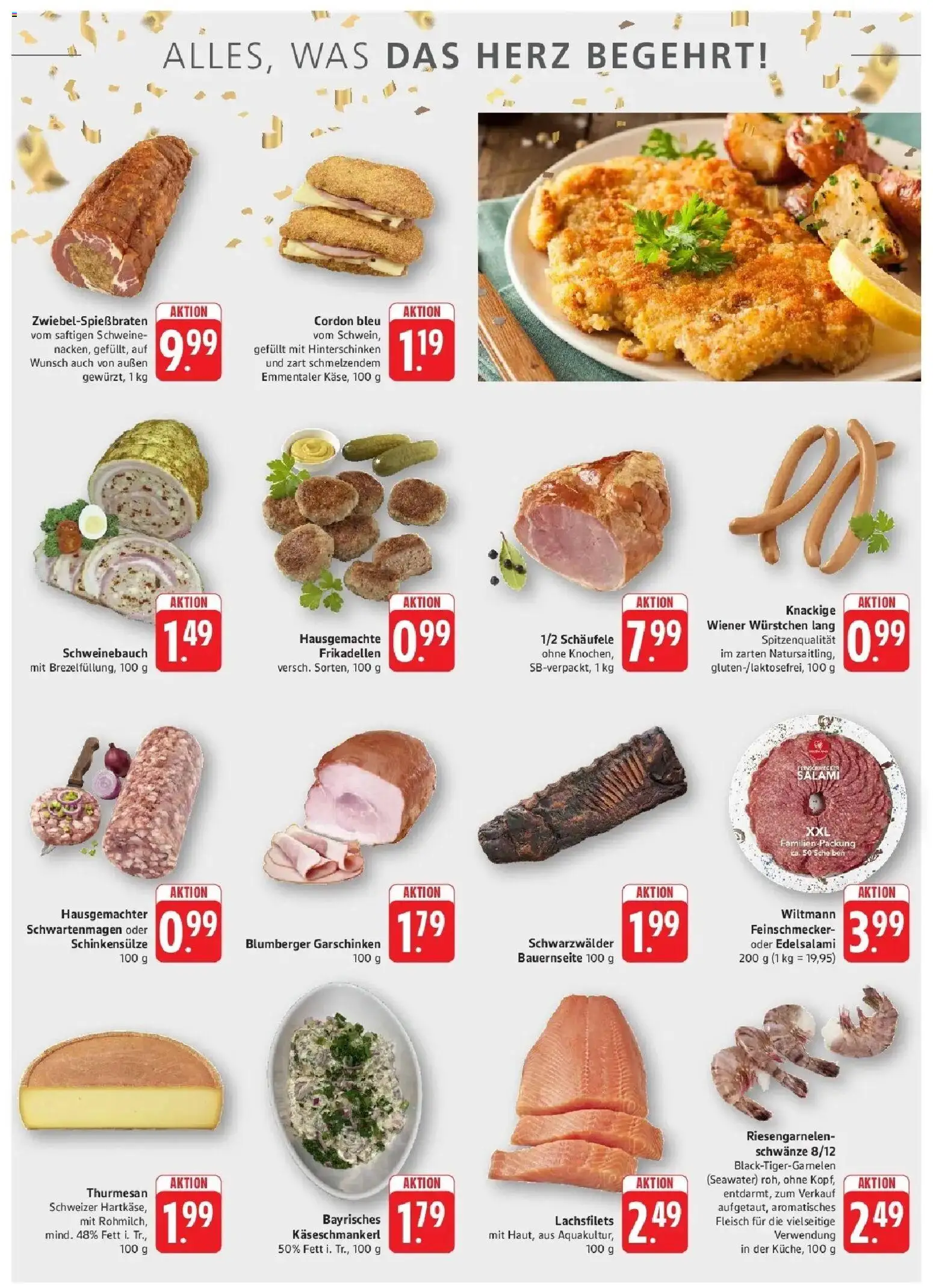 Edeka Prospekt Donaueschingen (ab 14.09.2026) » Angebote Online | Seite: 3 | Produkte: Wiener wurstchen, Schweinebauch, Salami, Fleisch
