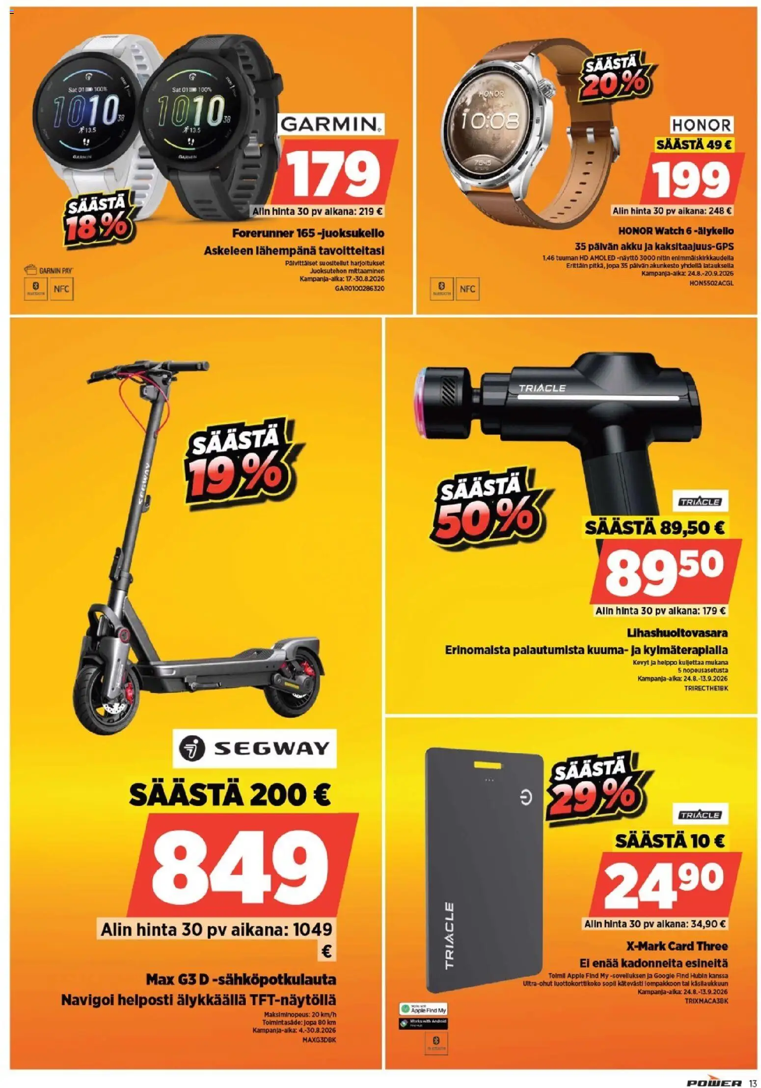 Power tarjoukset – voimassa 24/08/2026 alkaen | Sivu: 13
