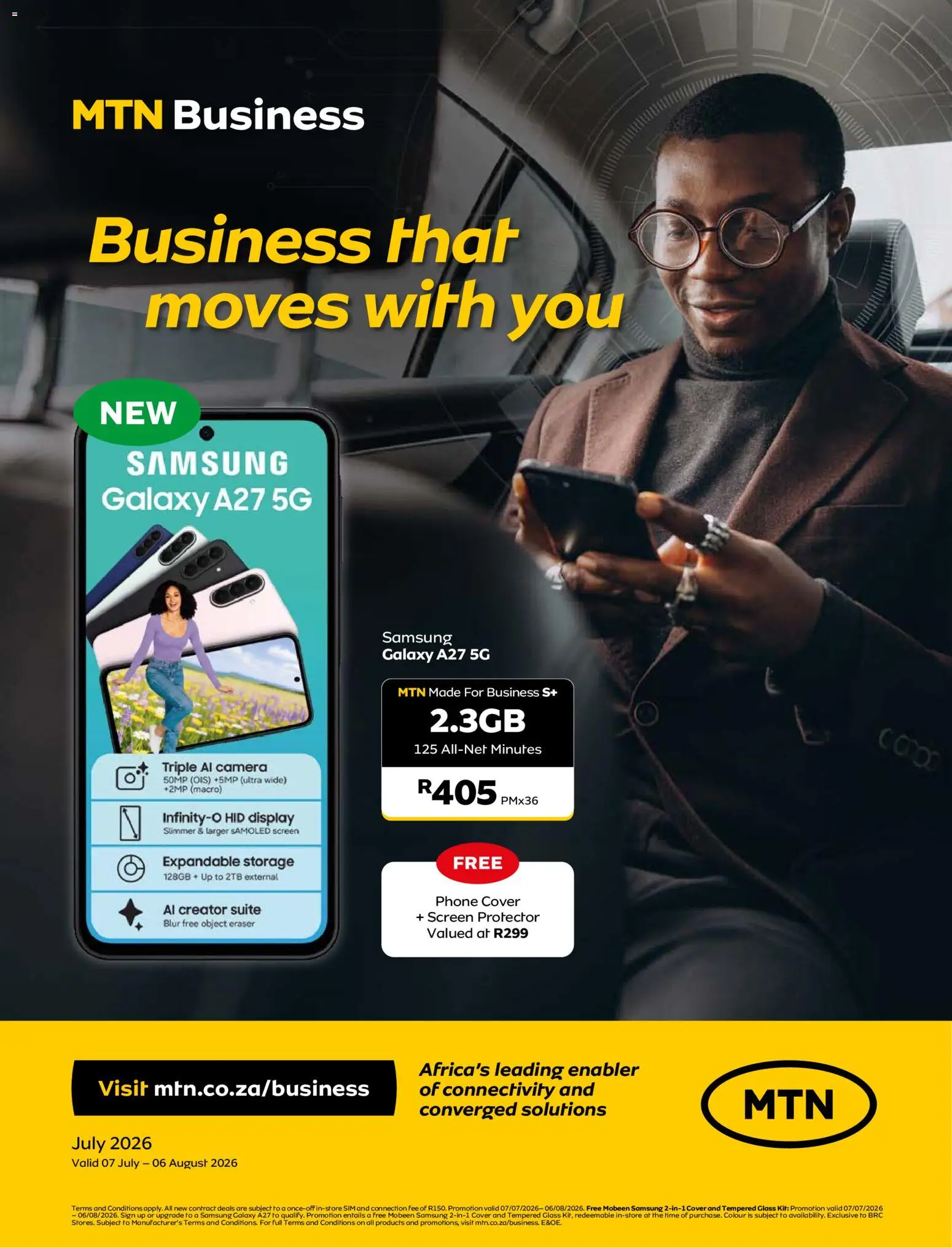 New MTN catalogue – valid from 07/07/2026 | Page: 1 | Products: Sim, Cover, Phone, Camera