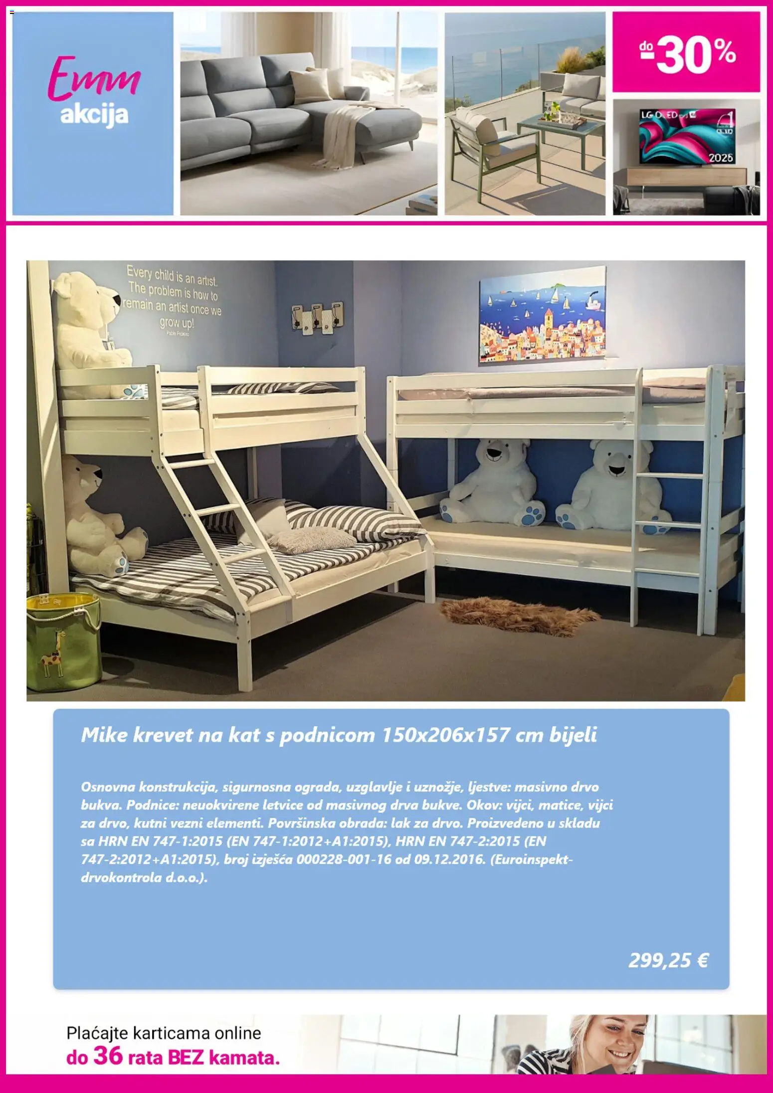 Emmezeta katalog | vrijedi od 24.05.2026 | Stranica: 6 | Proizvodi: Krevet, Ljestve, Podnice