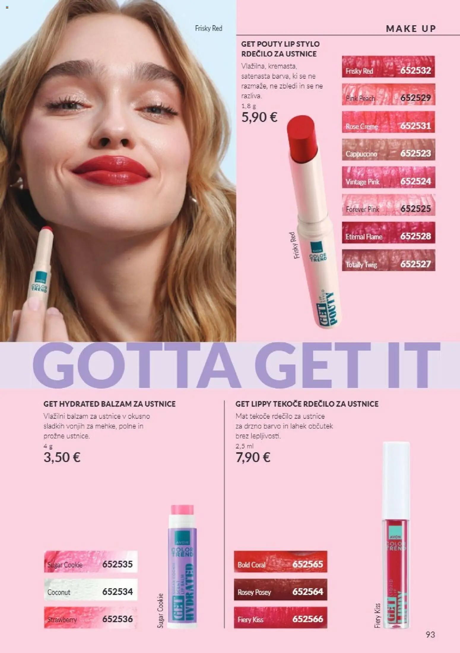 Novi Avon katalog ponudbe – veljaven od 01.11.2026 | Stran: 93 | Izdelki: Balzam za ustnice, Rdecilo za ustnice
