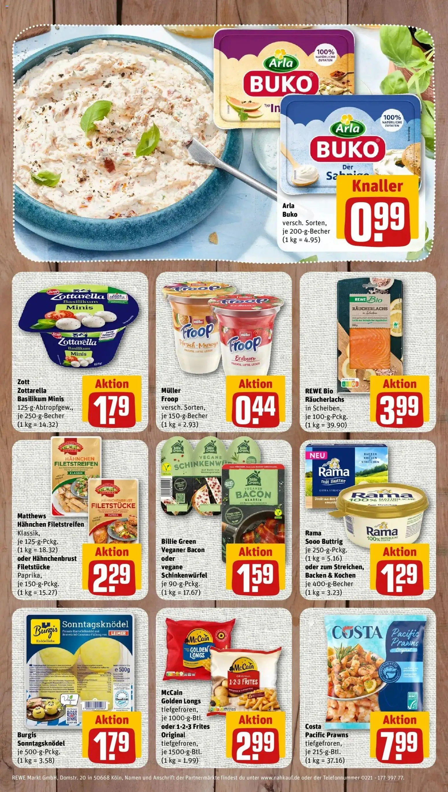 REWE Prospekt ab 21.09.2026 zum Blättern » Angebote | Seite: 8 | Produkte: Butter, McCain, Räucherlachs, Hahnchenbrust
