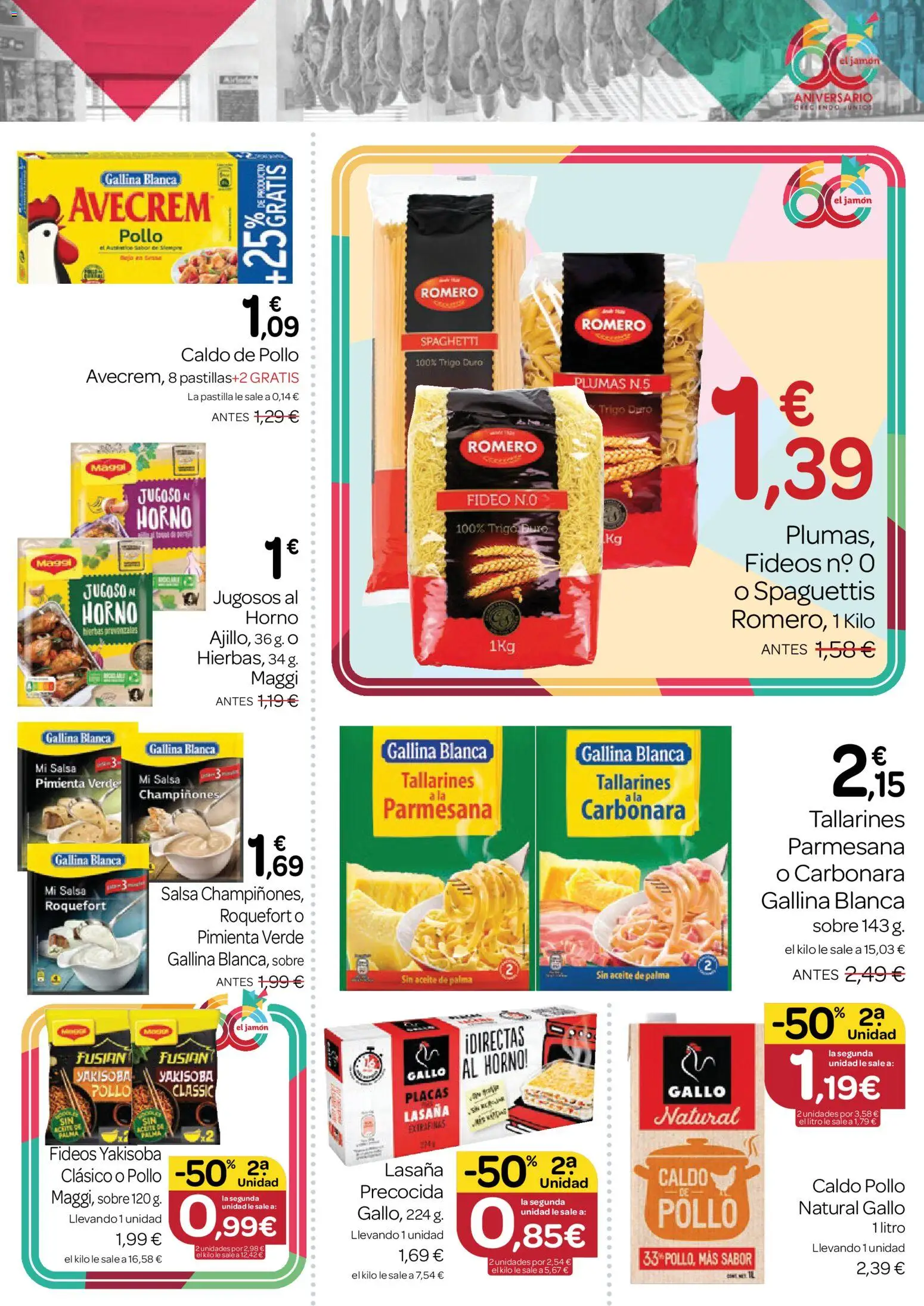 Supermercados El Jamón folleto │ válido desde el 28.05.2026 | Página: 13 | Productos: Aceite, Jamón, Fideos, Lasaña