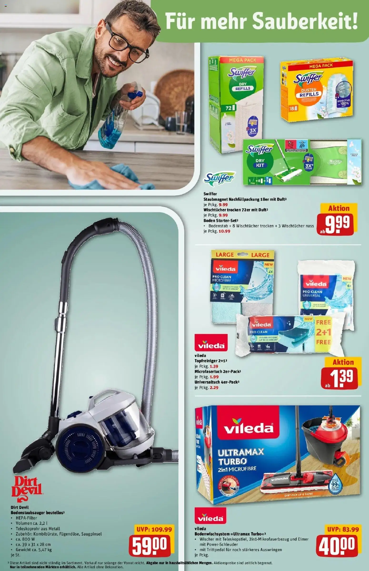 REWE Prospekt ab 21.09.2026 zum Blättern » Angebote | Seite: 42 | Produkte: Gewicht, Swiffer