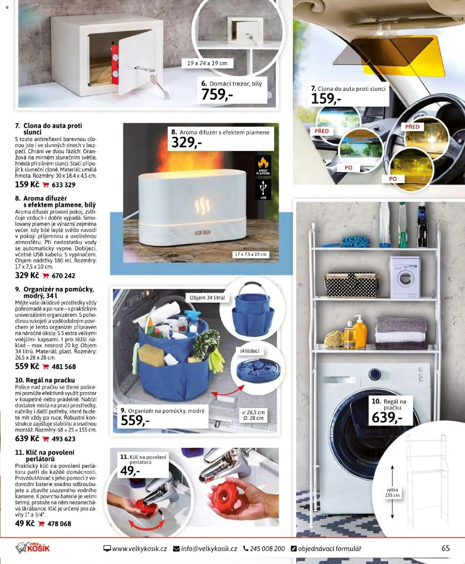 Velký Košík katalog srpen 2026 od 01.08.2026 | Strana: 65 | Produkty: USB, Regál, Police, Baterie
