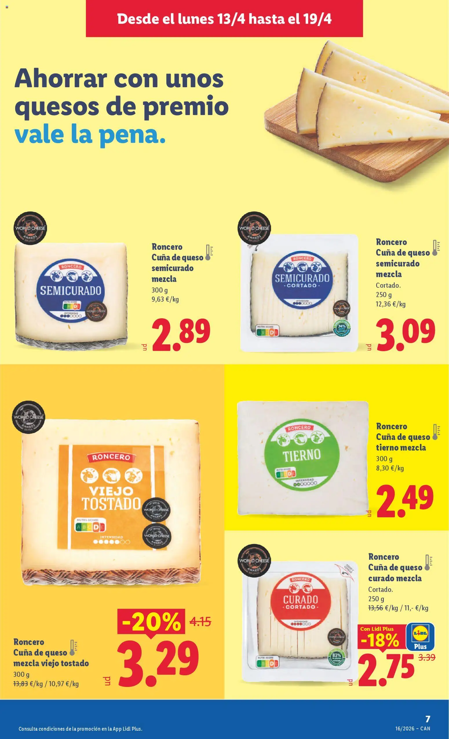Lidl Canarias │ válido desde el 13.04.2026 | Página: 9 | Productos: Queso, Cuna