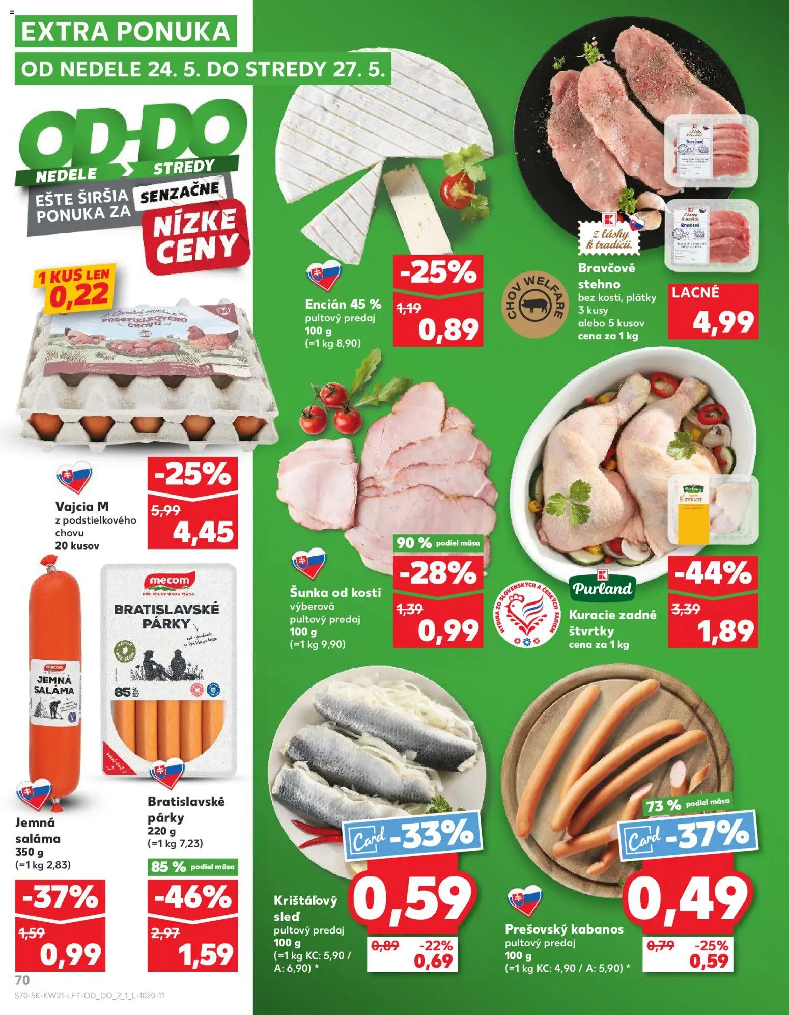 Kaufland SK akciós ujság - amely érvényes a következő dátumtól: 21.05.2026 | Oldal: 70