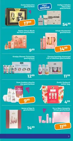 Trekpleister folder - Voorbeeld van een folder van Trekpleister, geldig van 27.04.2026 | Pagina: 3 | Producten: La, Douche, Blush