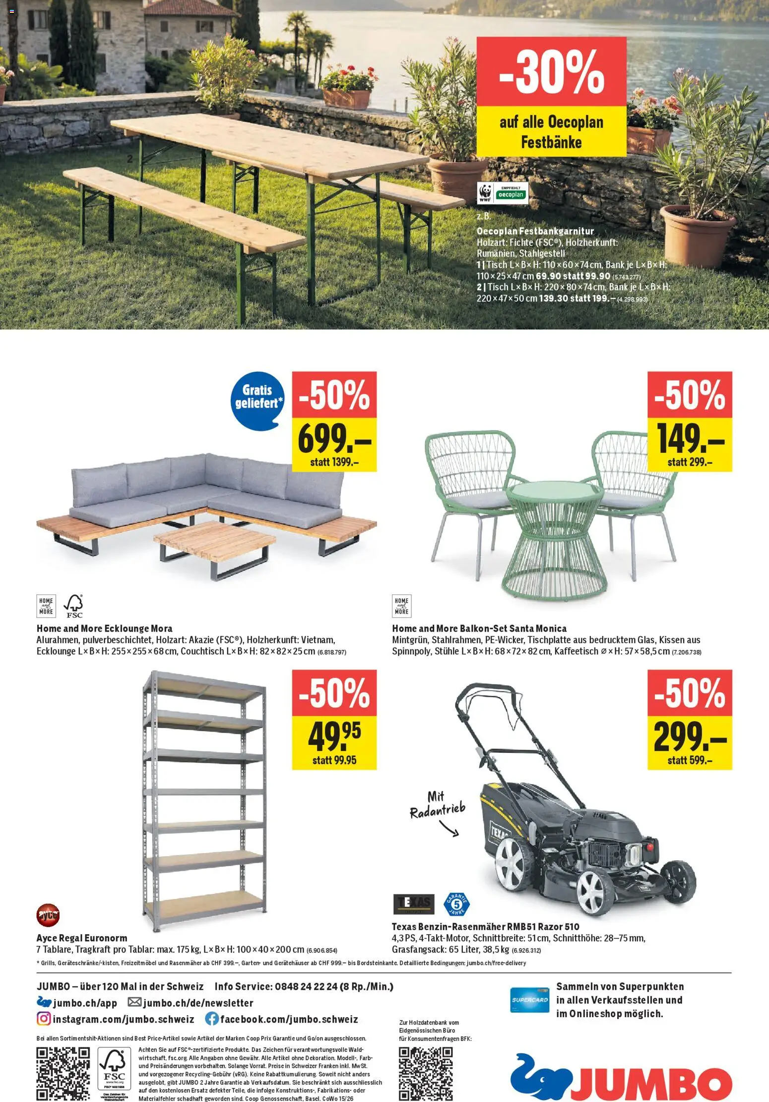 Jumbo aktionen – gültig ab 09.04.2026 | Seite: 32 | Produkte: Tisch, Couchtisch, Regal, Rasenmäher