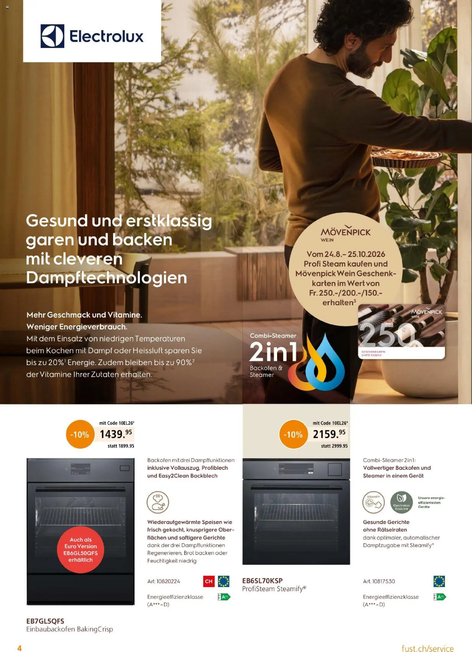 Fust aktionen Einbau – gültig ab 17.09.2026 | Seite: 4 | Produkte: Brot, Wein, Backofen
