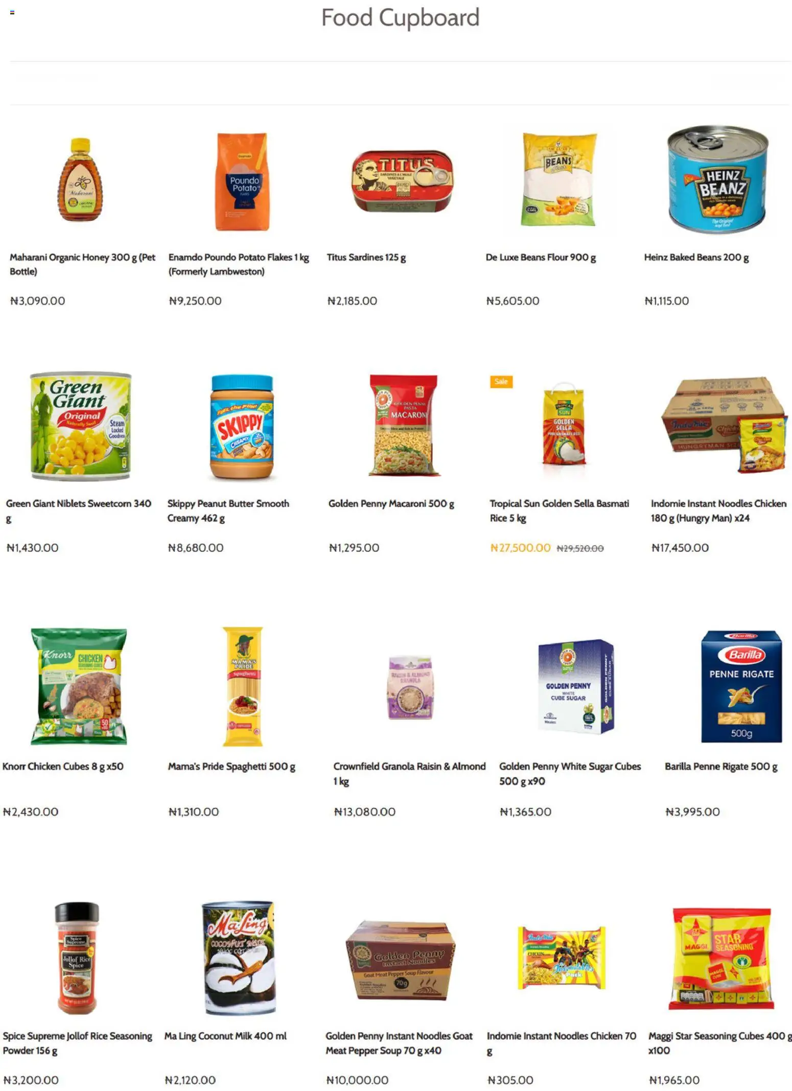 Supermart Catalogue valid from 15/07/2026 | Page: 6 | Products: Sugar, Honey, Beans, Powder