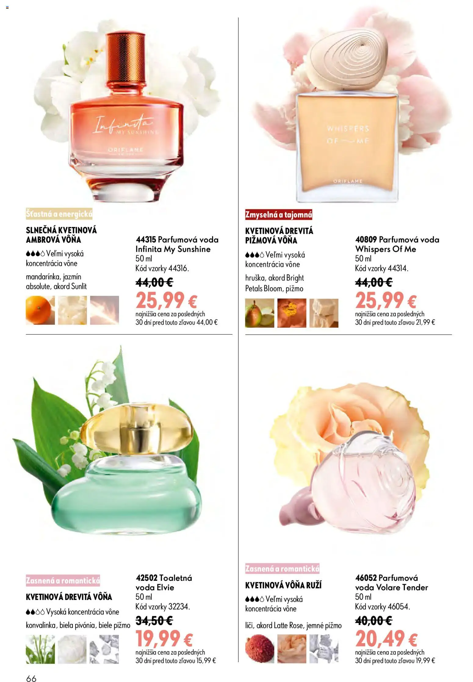 Nové Oriflame akcie – leták je platný od 29.07.2026 | Strana: 66 | Produkty: Toaletná voda, Voda