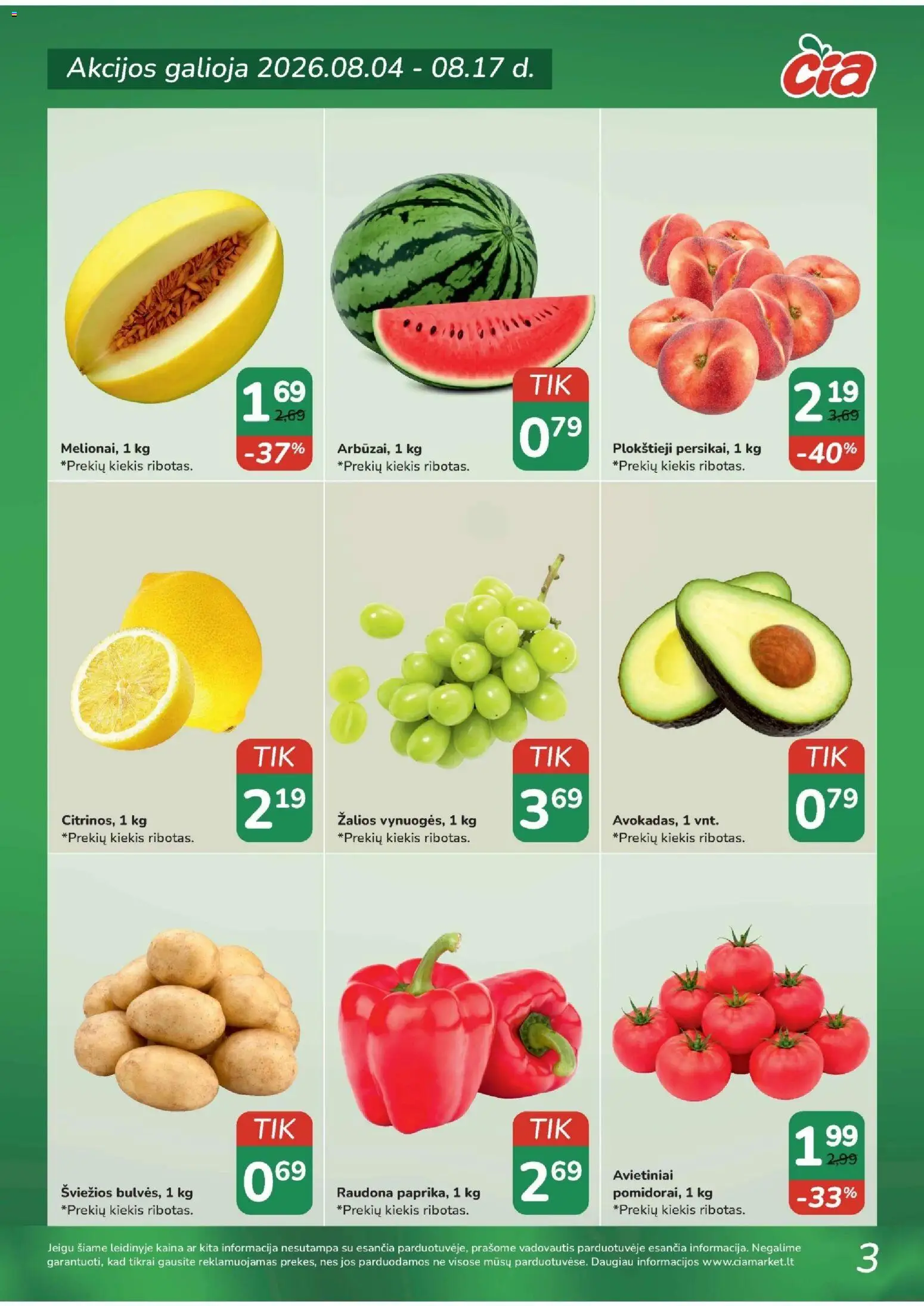 ČIA MARKET akcijos nuo 2026.08.04 | Puslapis: 3