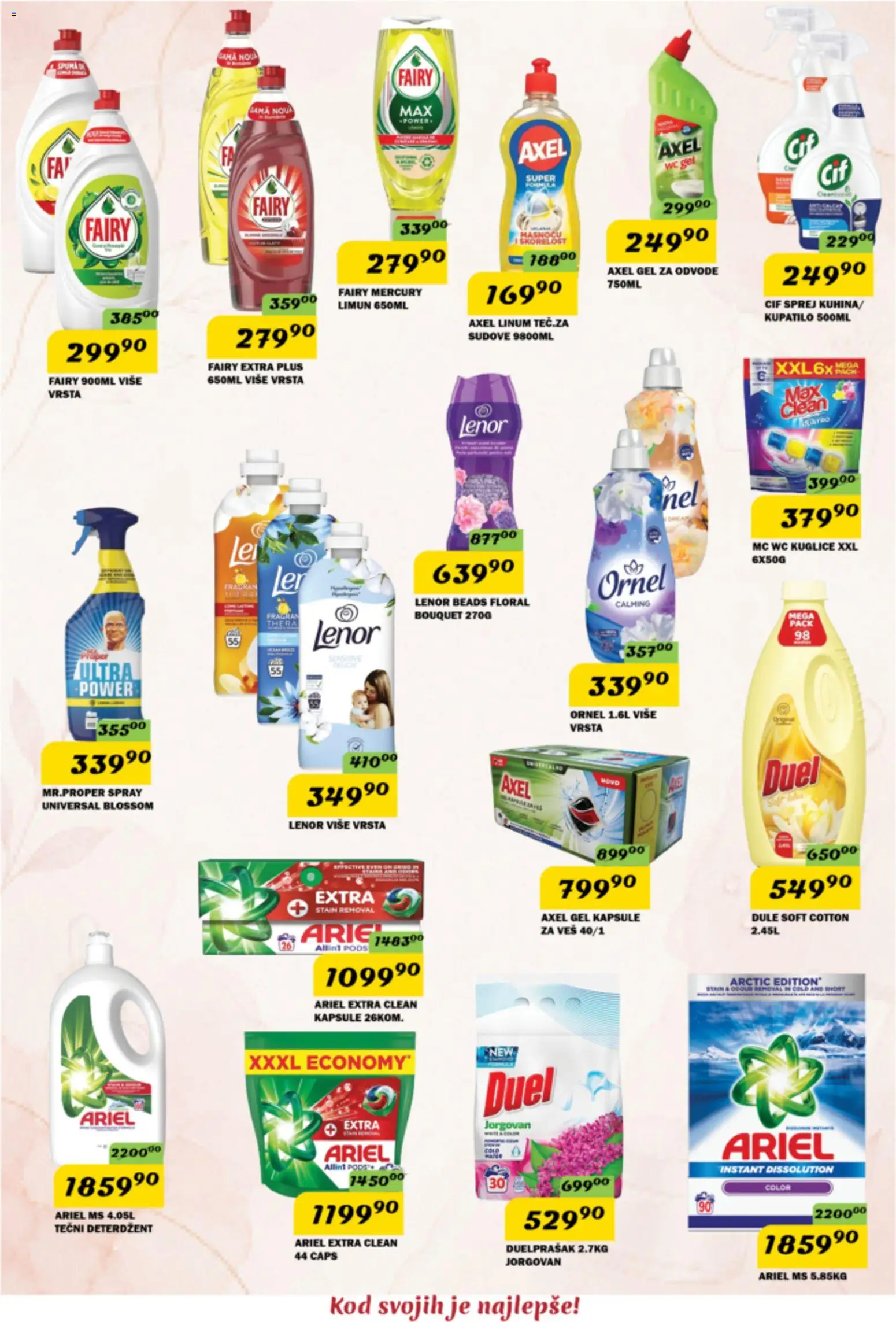 VP Dima katalog - važi od 08.10.2026 | Strana: 11 | Proizvode: Deterdžent, Tečni deterdžent, Lenor, Kapsule